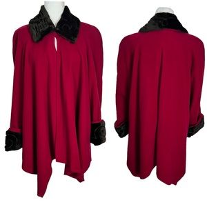 Vintage Wool & Cashmere Cape Coat Nouritano by Karess Paris.